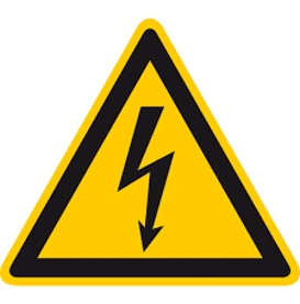 Lightning warning label 160&times;160&times;160mm