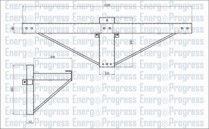 Drošinātājatdalītāja kronšteins DAK 20